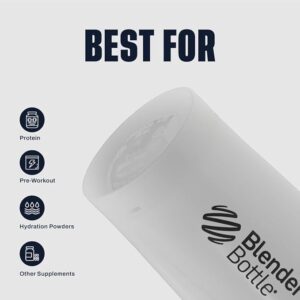 BlenderBottle Classic V2 Shaker Bottle, 28 oz – Clear/Black, Perfect for Protein Shakes, Pre-Workout, and Smoothies